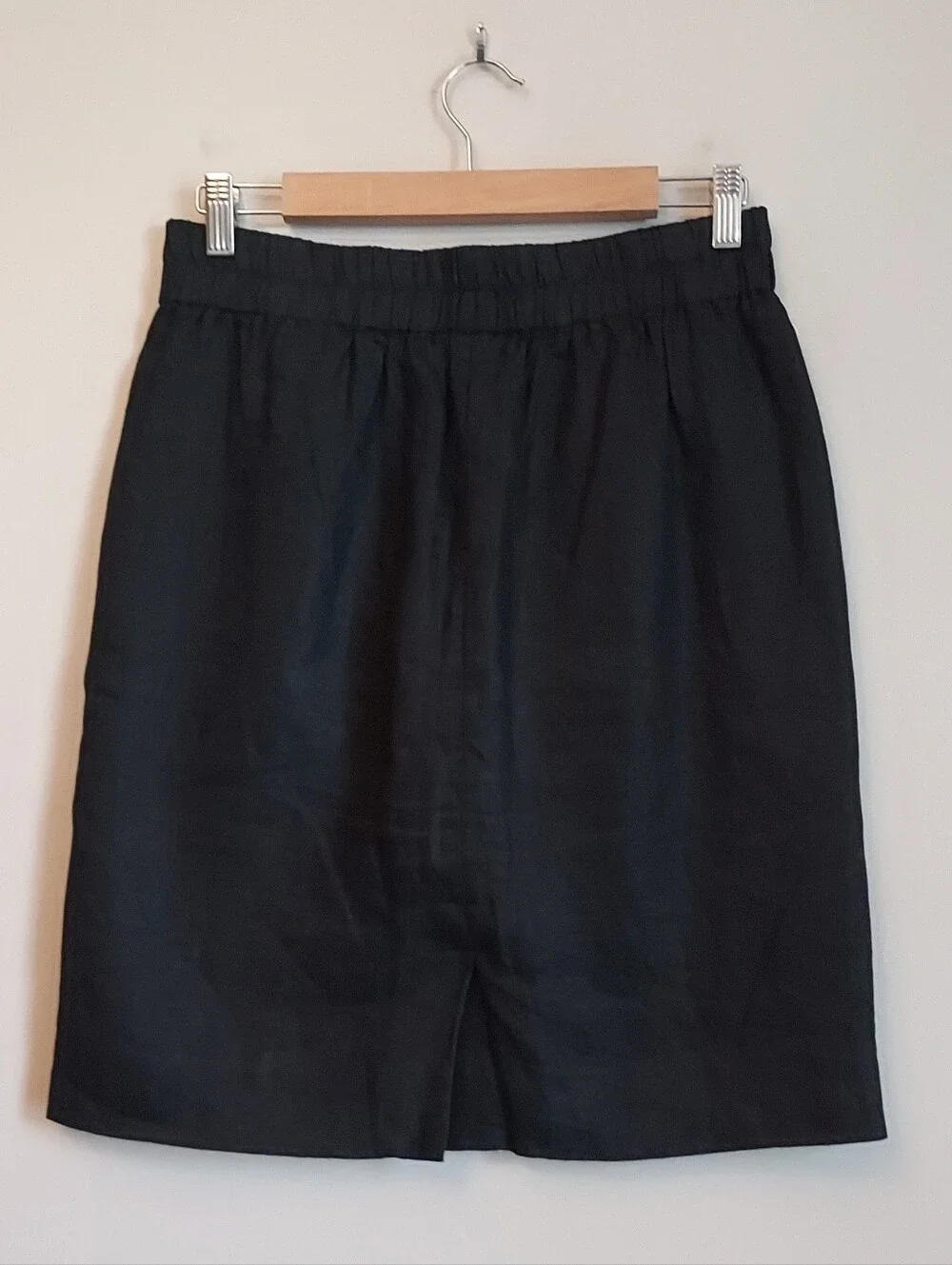 J. Crew Black Linen Skirt Size Small